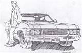 Impala Supernatural Chevelle Chevy Fc01 sketch template