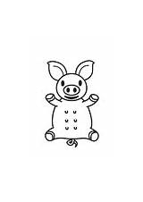 Coloring Piglet Piglets Sow Pages Edupics sketch template