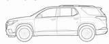 Coloring Chevrolet Pages Traverse Chevy Tahoe Fun Family These sketch template