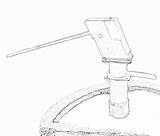Pump Hand Drawing Sketch Line Outline Water Well Down Getdrawings Stock Modern Paintingvalley Sketches Lifted Suck Handle Then Has sketch template