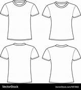 Blank Template Vector Shirts Royalty Shirt Vectorstock sketch template