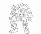 Atlas Mechwarrior Views Coloring Pages sketch template