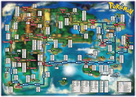 heres  map showing locations   catchable pokemon  omega ruby