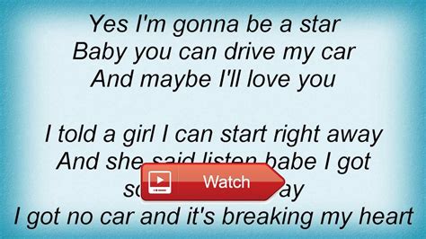 beatles drive  car lyrics beatles drive  car lyrics drive  car lyrics beatles