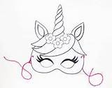 Unicorn Mask Coloring Pages Printable Masker Kleurplaat Eenhoorn Templates Masks Printables Party Easy Template Alphabet Preschool Holidays Events Face Birthday sketch template