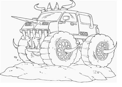 zombie monster truck coloring pages  kids  book  kids