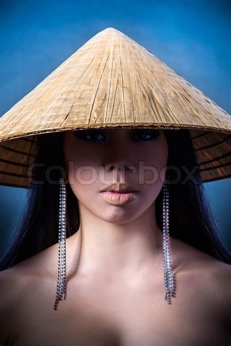 beauty portrait beautiful brunette asian woman with long