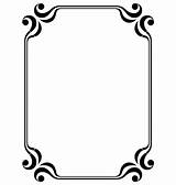 Filigree Border Clipart Vector Frame Square Clip Borders Cliparts Drawing Designs Library Vintage Webstockreview sketch template