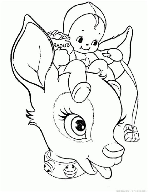 reindeer coloring pages part