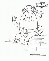 Coloring Humpty Dumpty Pages Comments Pattern Coloringhome sketch template