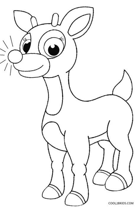 printable rudolph coloring pages  kids coolbkids