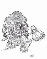 Warhammer 40k Heir Titans sketch template