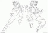 Goku Vegeta Lineart Coloriage Pages Gogeta Colorare Sayayin Ssj4 Ssj2 Saiyan Peleando Dbz Moxie2d Majin Luxe Ssj Jiren sketch template