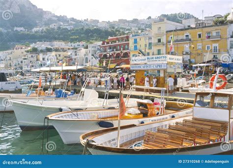 capri marina amalfi coast italy editorial stock photo image