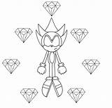 Coloring Pages Sonic Hedgehog Shadow Clipart Chaos Emeralds Kids Online Library sketch template