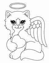 Angel Kitty Cat Drawing Deviantart Stats Downloads Getdrawings sketch template