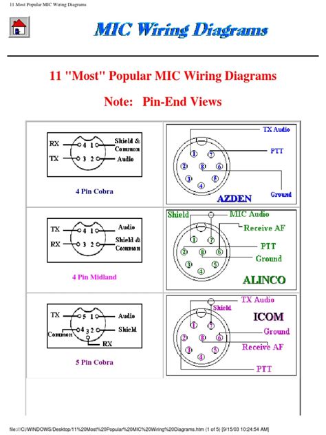 mic wiring diagrams microphone technology engineering