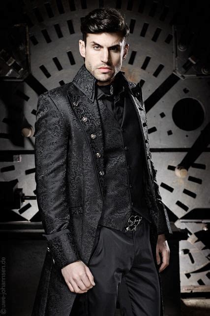 lucardis feist elegant black brocade designer suit