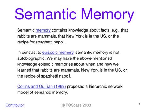 semantic memory powerpoint    id