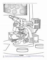 Microscope Electron sketch template