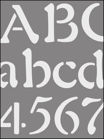 buy alphabet    stencil library