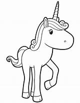 Unicorn Unicorns Coloringtop Pony sketch template