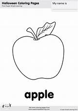 Apple Coloring Food Simple Super Printables Supersimple Contains sketch template