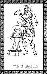 Hephaestus Deities sketch template
