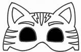 Catboy Pj Antifaz Masken Masque Mascaras Masquerade Birthday Máscara Roba Crafts Itens Corujas Owlette Printabletemplates Từ ã Lưu sketch template