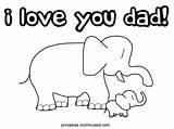 Elephants Valentines Daycare Coloringhome sketch template
