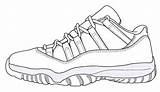 Jordan Coloring Shoe Air Pages Drawing Sketch Tennis Shoes Template Blank Retro Jordans Low Templates Sneakers Nike Dimension 5th Color sketch template