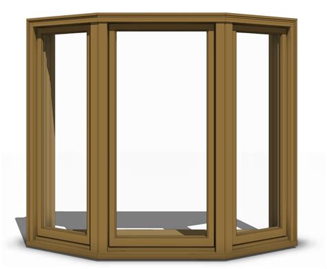 windows revit  custom wood  wood bay casement window bimsmith market