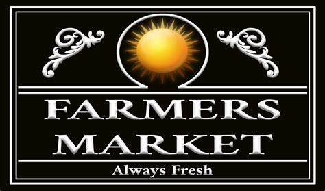 farmers market wood sign  rvgw reproduction vintage signs