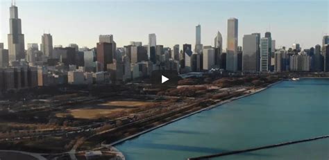 drone footage shows amazing views  chicago