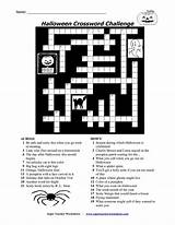 Halloween Crossword Printable Puzzles Grade Puzzle 3rd Crosswords Hard Sudoku Kids Worksheet Both Available Source Difficult sketch template