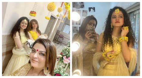 Palak Muchhal Looks Radiant At Her Haldi Ceremony See Photos Music