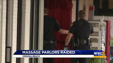 police raid four virginia beach massage parlors as part of
