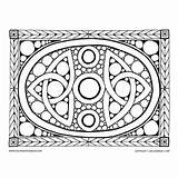 Coloring Mandala Celtic Books Swatch Sketch Tags Cards Paper sketch template