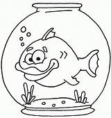 Coloring Pages Fish Bowl Clipart Printable Line Template Cliparts Drawings Outline Clip Bowls Dog Library Cartoon Book Popular Print Coloringhome sketch template