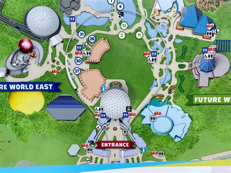 updated epcot map showcases future world construction expansion