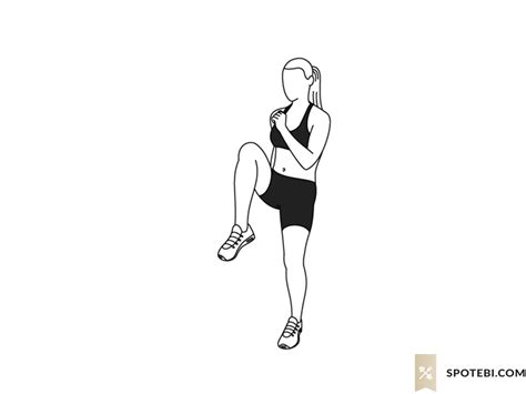 high knees illustrated exercise guide