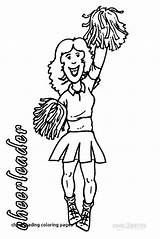 Ausmalbilder Cheerleader Cheerleading Gwall sketch template