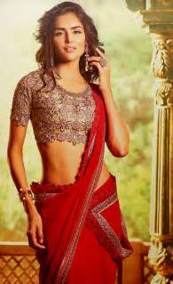 designer hot red saree designer sarees