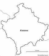 Kosovo Map Outline Europe Enchantedlearning Geography Outlinemap sketch template