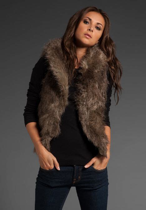 winter  coming fur vest outfits brown fur vest outfit brown faux fur vest
