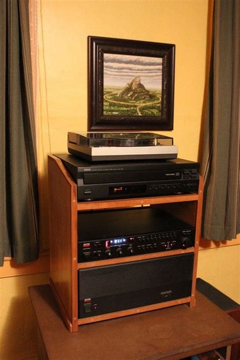 handmade small stereo cabinet  michael walters artisanal