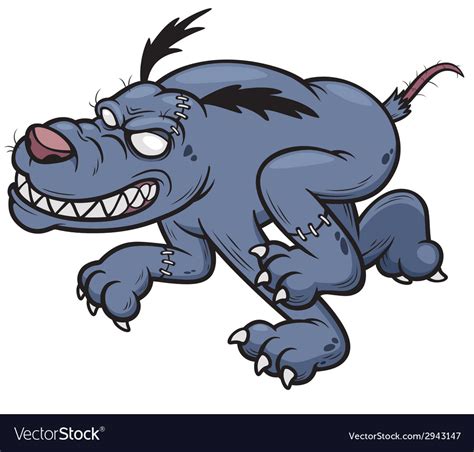 zombie dog royalty  vector image vectorstock