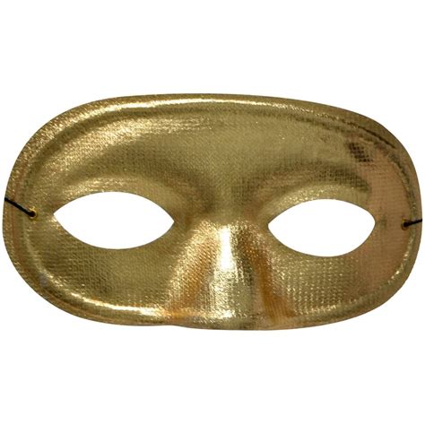 domino mask metallic gold  adults scostumes