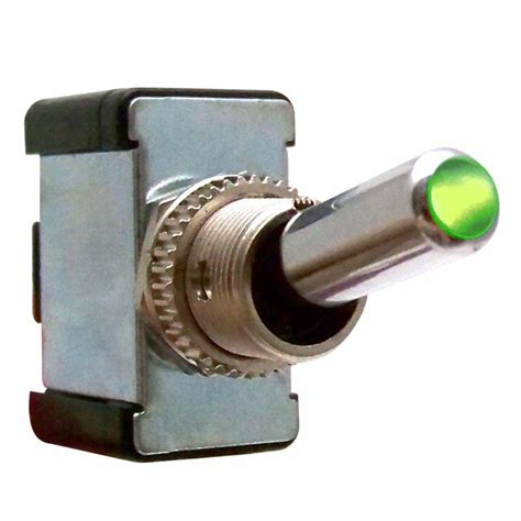 metal toggle switch  led green av ebay