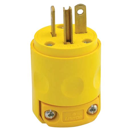 leviton  amp pvc ground plug  yellow  home depot canada